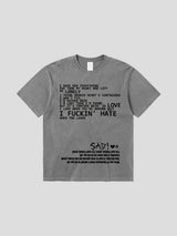 Sad Pigment Short Sleeve T-Shirt 3C