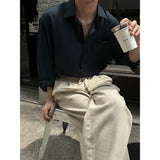 [S/S] サントリーニプリーツオーバーフィットシャツ (4color)