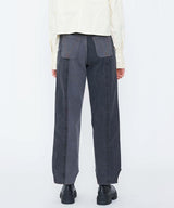 WASHED SWITCHED DENIM PANTS