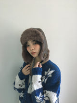 Kyoka Winter Leather Trooper Hat (3color)