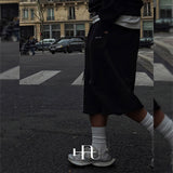 [HFORUS MADE] Armor Cut Off Bermuda Pants IN BLACK
