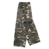 25SS DAMAGE WASHED WIDE CARGO PANTS CAMO