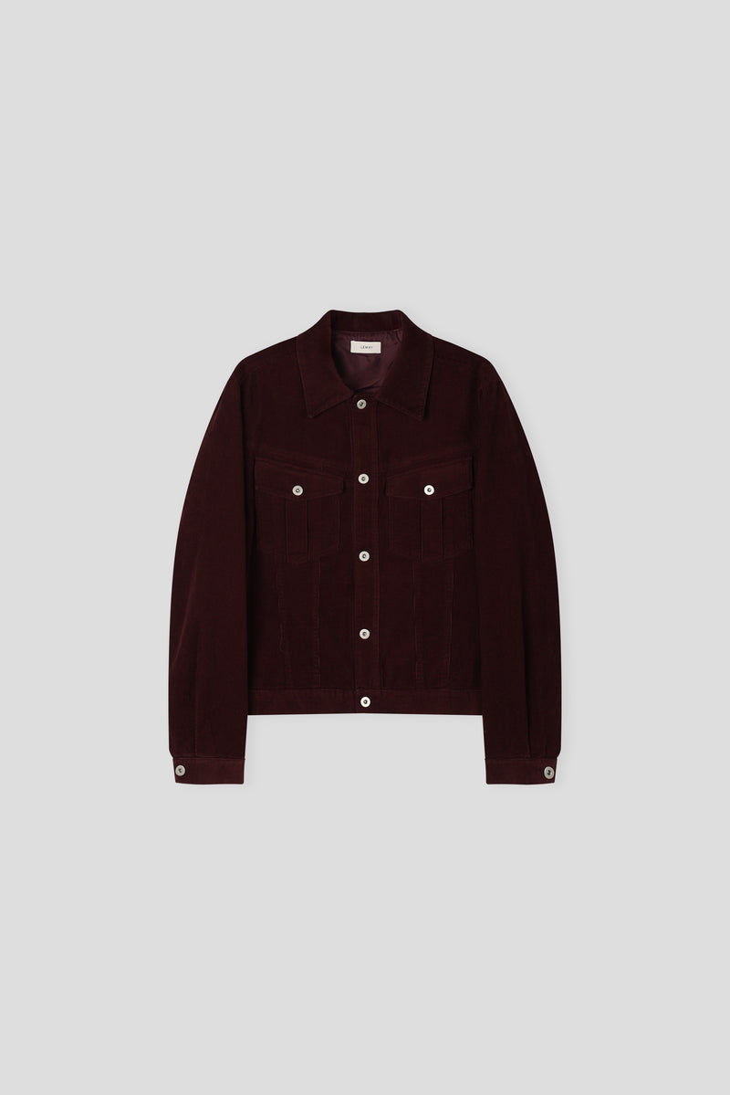 Cropped Western Corduroy Trucker Jacket