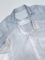 Water Stripe See-through Blouse
