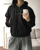 ハチバックルフードジャンパー