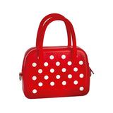 Silicone Polka Dot Bag Red