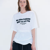 Box tied tee white