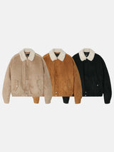 [9oz] Tachi fur collar suede padding