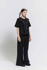 Front slit trouser (Black)