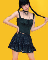 morning dot frill skirt (2color/inner pants)