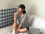 [MADE/6colors] WANT MILLED COTTON FOUR-SLEEVE T-SHIRT