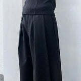 Twin-Pleated Draped Trousers