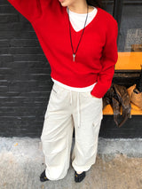 [MADE] FIFTY WOOL V-NECK KNIT