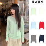 26SS★ [BAONHAUS] セーデンモダルレイヤードラウンドTシャツ