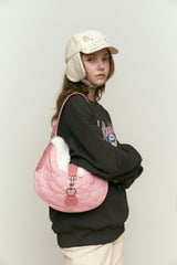 WITTY BUNNY FLEECE TROOPER HAT [IVORY]