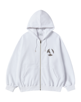 25FW A シンボルサークルナッピングフーディージップアップ