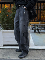 Double carpenter denim pants
