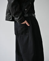 MP ウォッシュカーブドパンツ BK