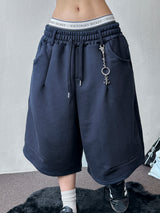 Value Keyring Circle Pintuck Bermuda Shorts 4 color