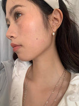 Mini pearl drop earrings