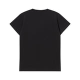 Dog Logo Slim Fit Applique Tshirts Black