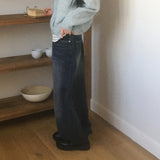 Essen Slab Washing Curve Mega Balloon Denim Pants