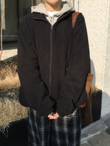[Planning] Nerd Basic Fleece Zip-Up Jacket (6c)