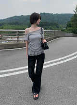 Koren Bootcut Long Vintage Washing Denim Pants