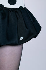 Midnight Bloom Dress (Ivory Dot)
