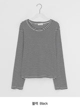 Kimber Stripe Round Long Sleeve Tee