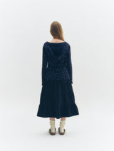 Floral Hoodie (Navy)