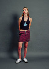  NYLON SKIRT PURPLE