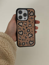 heart leopard (brown) case 