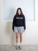 26ss SHAMONE エンブロイダリースウェットシャツ 2color