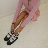 Twins 0041. Symbol Mary-Jane Flats - 3colors