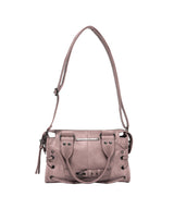BELTED WASHING LEATHER MINI BAG (BABY PINK) F26QE991