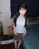 (3color) Mini Flower Wave Short Sleeve Tee
