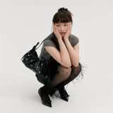 Foi Bag Stud Black