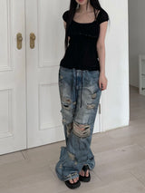 brenn dustie denim pt (2 color)