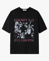 タッチグラフィックオーバーサイズハーフTシャツ