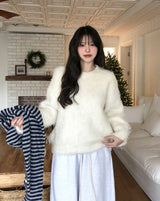 Ribble Mohair Wool Round Knit