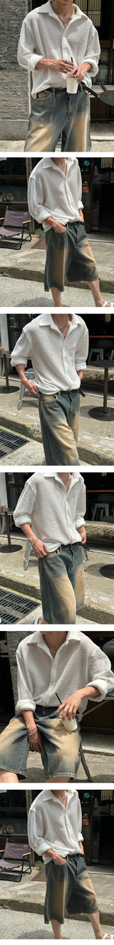 [S/S] Crochet kara shirts (3color)