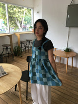 Lauv patchwork blouse (2color)