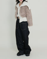 Angel Hairri Fur ボレロ ショートジャケット (Semi Cropped Jacket)