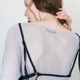 Cos grid bralette black