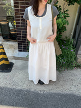 Dressy shirred skirt