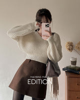 【MADE】クロップニット