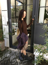 Neko Flower Midi Skirt
