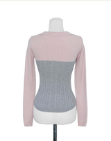 blush pink & gray tone collar nt