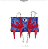 Embryo Pu leather special-shaped tube top
